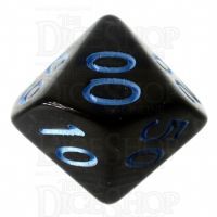 Role 4 Initiative Translucent Black & Blue Percentile Dice
