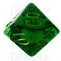 Role 4 Initiative Translucent Green & Gold Percentile Dice