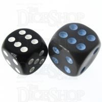 Role 4 Initiative Opaque Grey & Blue 18mm D6 Spot Dice