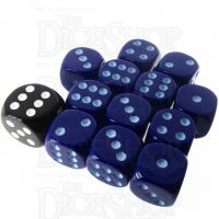 Role 4 Initiative Opaque Blue & Blue 12 x D6 14mm Dice Set