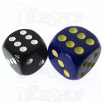 Role 4 Initiative Opaque Blue & Gold 18mm D6 Spot Dice
