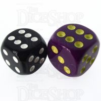 Role 4 Initiative Opaque Purple & Gold 18mm D6 Spot Dice