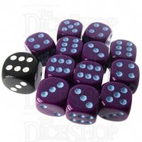 Role 4 Initiative Opaque Purple & Blue 12 x D6 14mm Dice Set