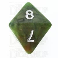 TDSO Marbleised Green & Gold D8 Dice