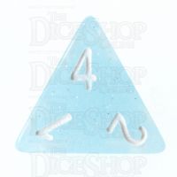 TDSO Translucent Glitter Sky D4 Dice
