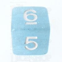 TDSO Translucent Glitter Sky D6 Dice