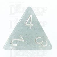 TDSO Translucent Glitter Sea D4 Dice