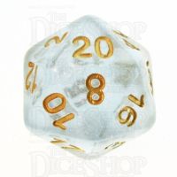 TDSO Iridescent Glitter Blue D20 Dice