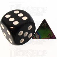 TDSO Metal Iridescent Rainbow MINI 10mm D4 Dice