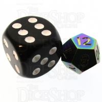 TDSO Metal Iridescent Rainbow MINI 10mm D12 Dice