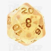 TDSO Iridescent Glitter Orange D20 Dice