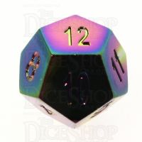 TDSO Metal Iridescent Rainbow D12 Dice