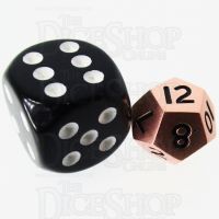 TDSO Metal Polished Copper MINI 10mm D12 Dice