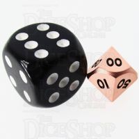 TDSO Metal Polished Copper MINI 10mm Percentile Dice