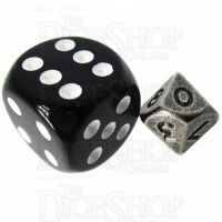 TDSO Metal Antique Silver MINI 10mm D10 Dice