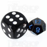 TDSO Metal Black Nickel & Blue MINI 10mm D12 Dice