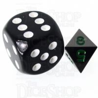 TDSO Metal Black Nickel & Green MINI 10mm D8 Dice