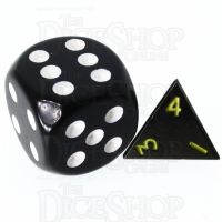 TDSO Metal Black Nickel & Yellow MINI 10mm D4 Dice