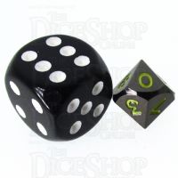 TDSO Metal Black Nickel & Yellow MINI 10mm D10 Dice
