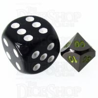 TDSO Metal Black Nickel & Yellow MINI 10mm Percentile Dice