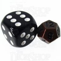 TDSO Metal Antique Copper MINI 10mm D12 Dice