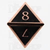 TDSO Metal Script Copper & Black D8 Dice