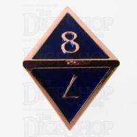 TDSO Metal Script Copper & Blue & D8 Dice
