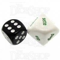 Koplow Opaque White Italian Number JUMBO 20mm D10 Dice