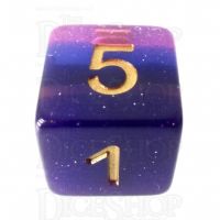 TDSO Layer Lavender Glitter D6 Dice