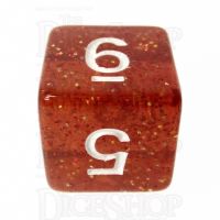 TDSO Glitter Orange D6 Dice