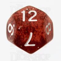 TDSO Glitter Orange D12 Dice