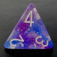 TDSO Galaxy Glitter Make A Wish D4 Dice