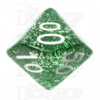 TDSO Glitter Green Percentile Dice
