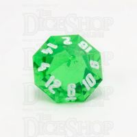 GameScience Gem Emerald & White Ink D16 Dice
