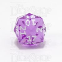 GameScience Gem Amethyst & White Ink D24 Dice