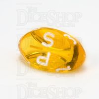 GameScience Gem Topaz & White Ink D3 Dice