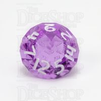 GameScience Gem Amethyst & White Ink D14 Dice