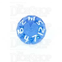 GameScience Gem Sapphire & White Ink D14 Dice