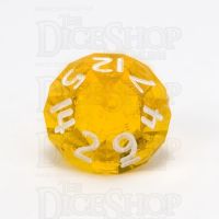 GameScience Gem Topaz & White Ink D14 Dice