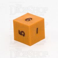 GameScience Opaque Pumpkin & Black Ink D6 Dice