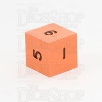 GameScience Opaque Tangerine & Black Ink D6 Dice