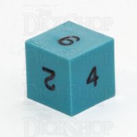 GameScience Opaque Turquoise & Black Ink D6 Dice