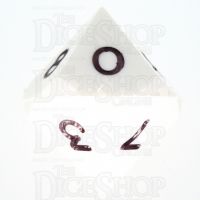 GameScience Opaque Seashell & Black Ink D10 Dice