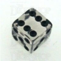 Koplow Transparent Clear Square Cornered 16mm D6 Spot Dice
