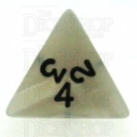 Koplow Pearl White D4 Dice
