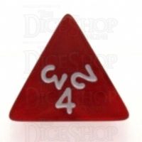 Koplow Pearl Red D4 Dice