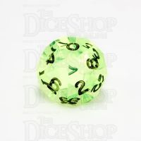 GameScience Gem Laser Yellow Peridot & Black Ink D10 Dice