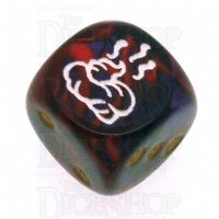 Chessex Gemini Purple & Red SHIT Logo D6 Spot Dice