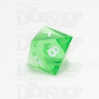 GameScience Gem Emerald & White Ink D8 Dice