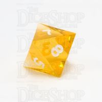 GameScience Gem Topaz & White Ink D8 Dice